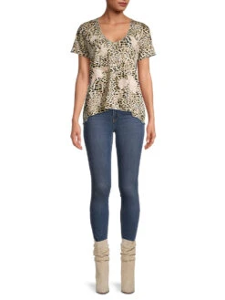 JOHNNY WAS FRANKIE EVERYDAY TEE -Western Cowboy Clothing Store 0400018360824 MULTI ASTL