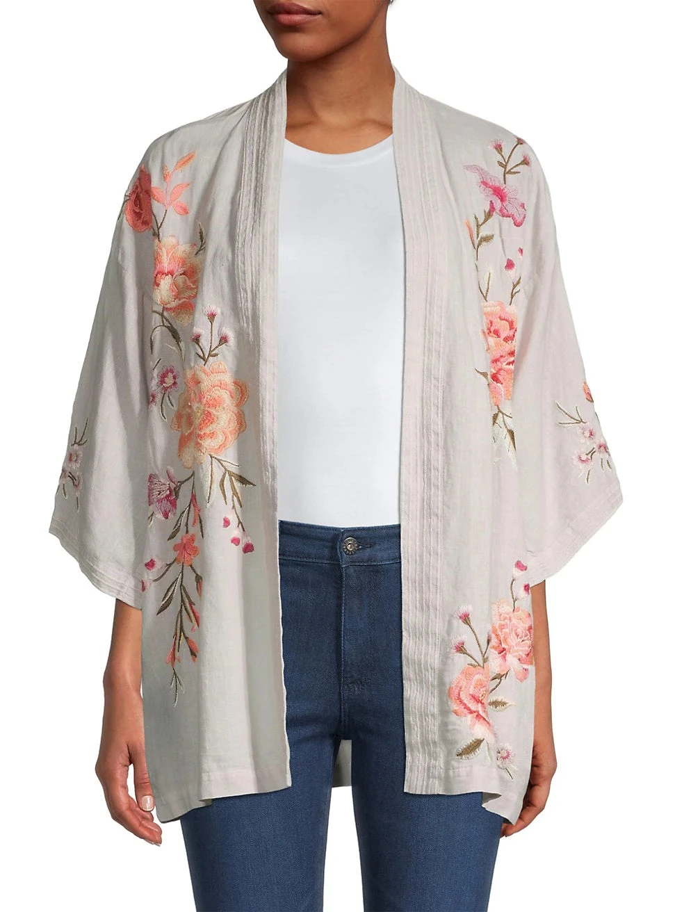 JOHNNY WAS VIENNA LINEN KIMONO