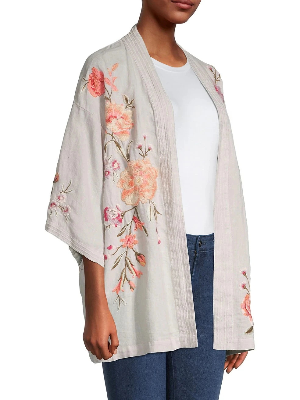 JOHNNY WAS VIENNA LINEN KIMONO 4 JOHNNY WAS VIENNA LINEN KIMONO - Image 4