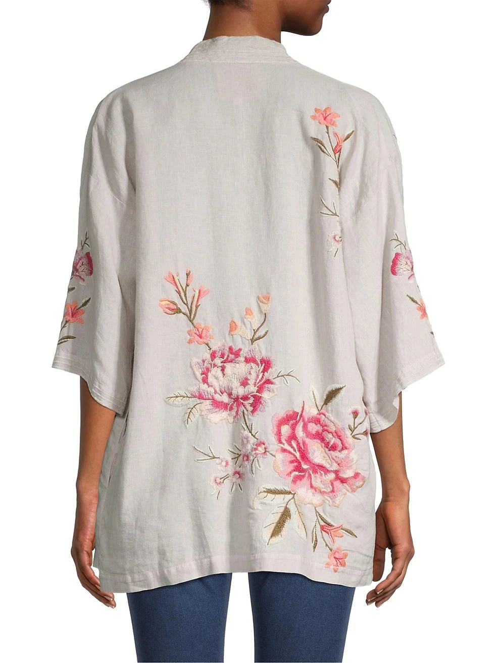 JOHNNY WAS VIENNA LINEN KIMONO 5 JOHNNY WAS VIENNA LINEN KIMONO - Image 5