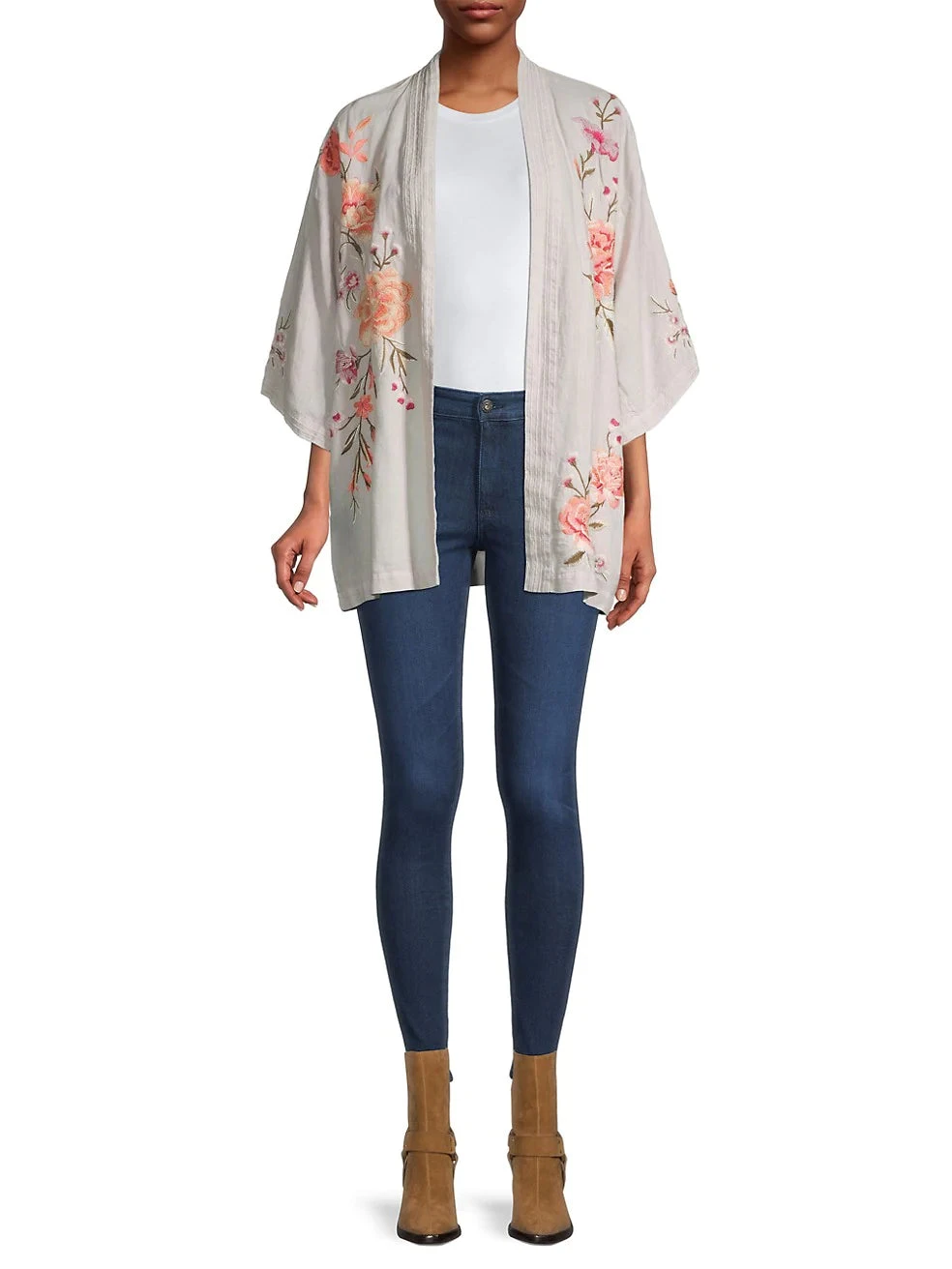 JOHNNY WAS VIENNA LINEN KIMONO 3 JOHNNY WAS VIENNA LINEN KIMONO - Image 3