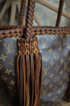 LEATHER AND VODKA SHOPPING SAC CHOCOLATE BAG -Western Cowboy Clothing Store 0D6A0065