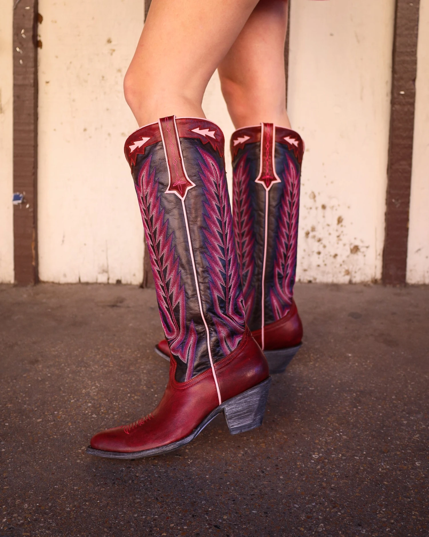 YIPPEE KI YAY WOMEN'S RED YUCATAN BOOT 2 YIPPEE KI YAY WOMEN'S RED YUCATAN BOOT - Image 2