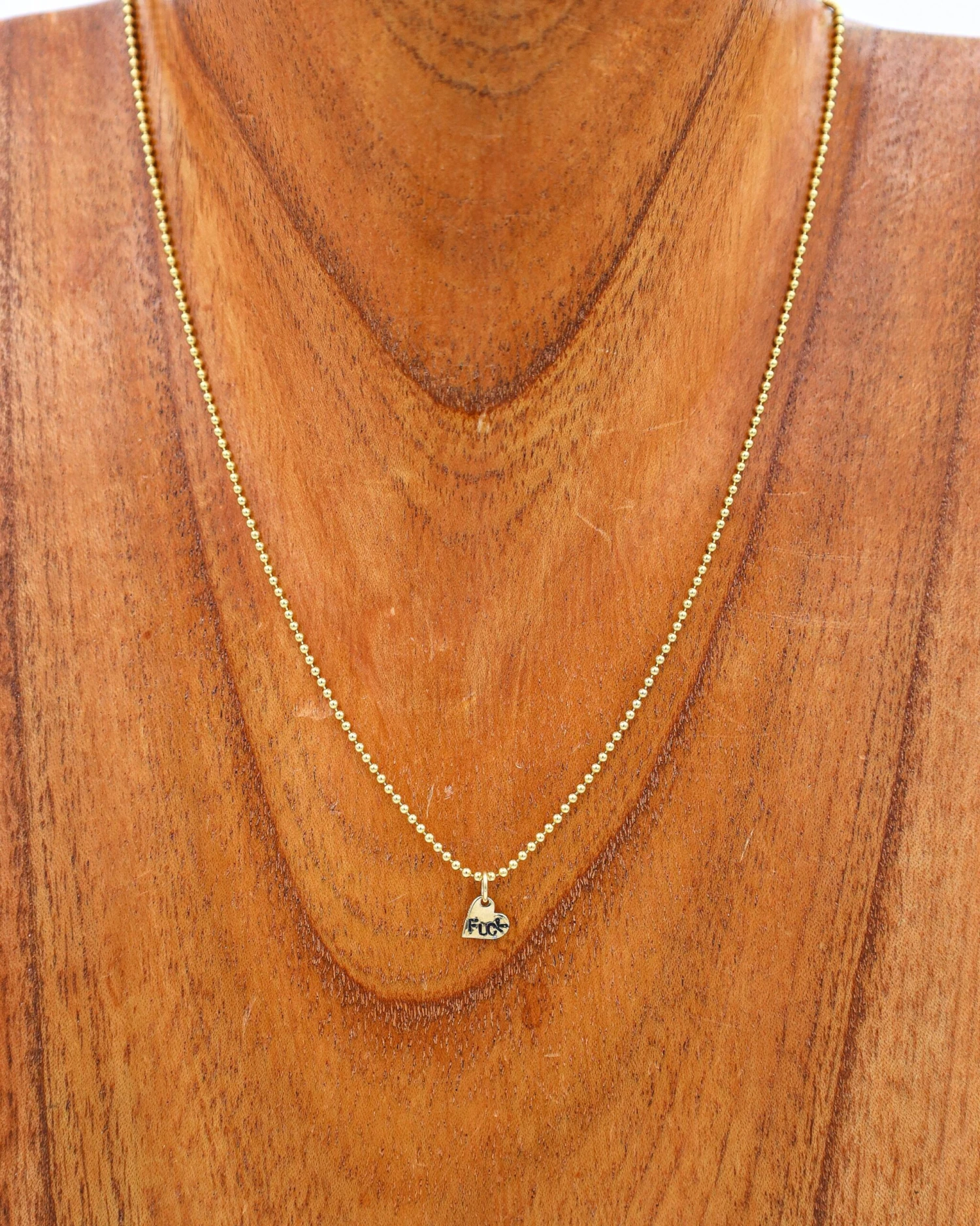 18" Gold FU Necklace 1 18" Gold FU Necklace