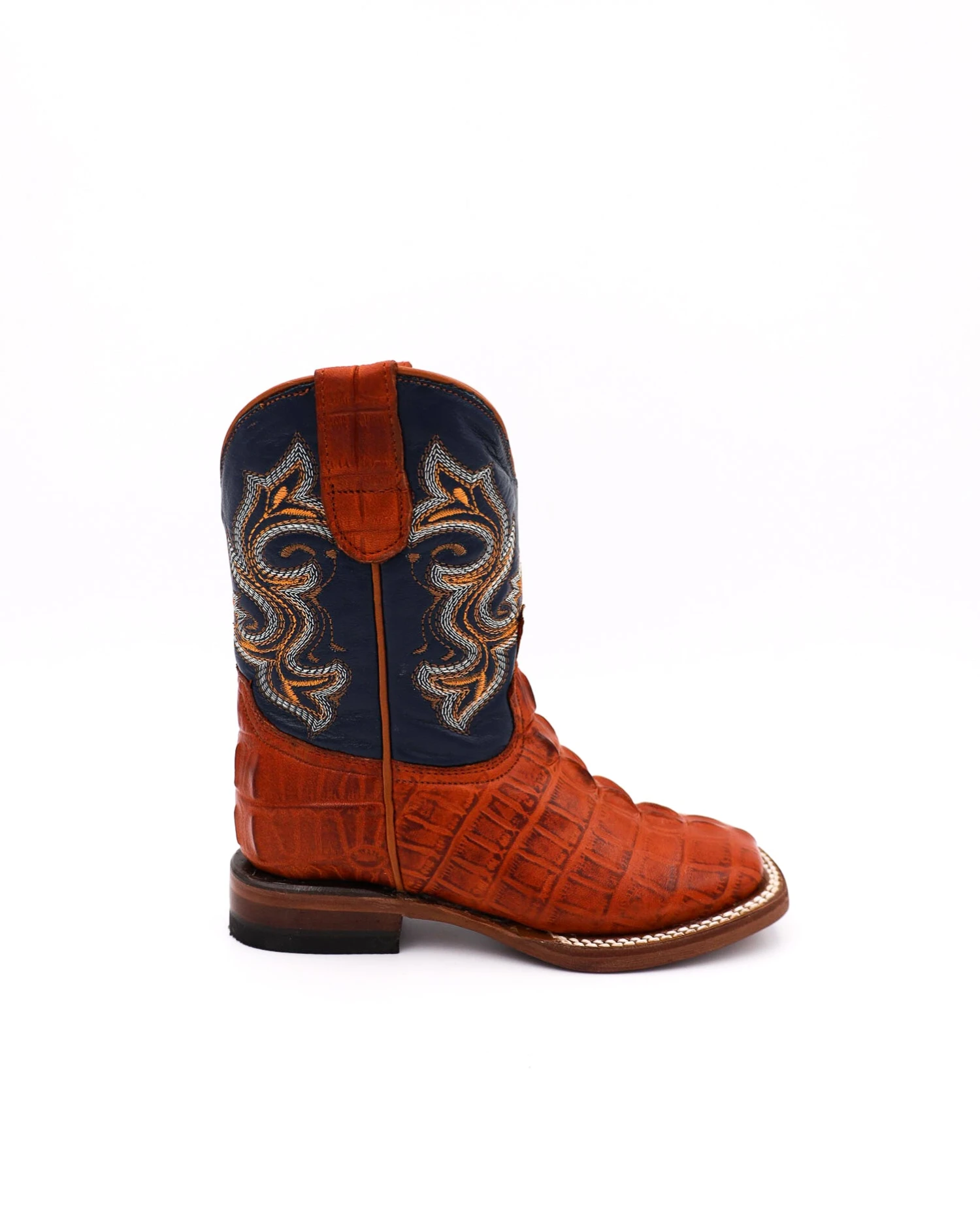 Tanner Mark Cobalt And Caiman Kids Boot 2 Tanner Mark Cobalt And Caiman Kids Boot - Image 2