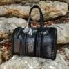 LEATHER AND VODKA BLACK EPI SPEEDY 25CT BISBEE TURQUOISE BAG