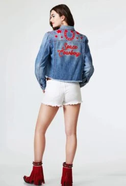 DOUBLE D RANCHWEAR SPACE COWBOY TRUCKER JACKET