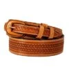 Vogt Basket Weave Ranger Belt In Russet