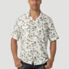 WRANGLER MEN'S COCONUT COWBOY SNAP FRONT CAMP SHIRT