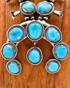 LARGE TURQUOISE SQUASH BLOSSOM NECKLACE -Western Cowboy Clothing Store 130 b7118c47 a624 42c7 8c79 efe029594d09