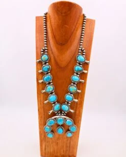LARGE TURQUOISE SQUASH BLOSSOM NECKLACE -Western Cowboy Clothing Store 131 602d928c 9bb6 402c bb27 d3d7df2ed15f