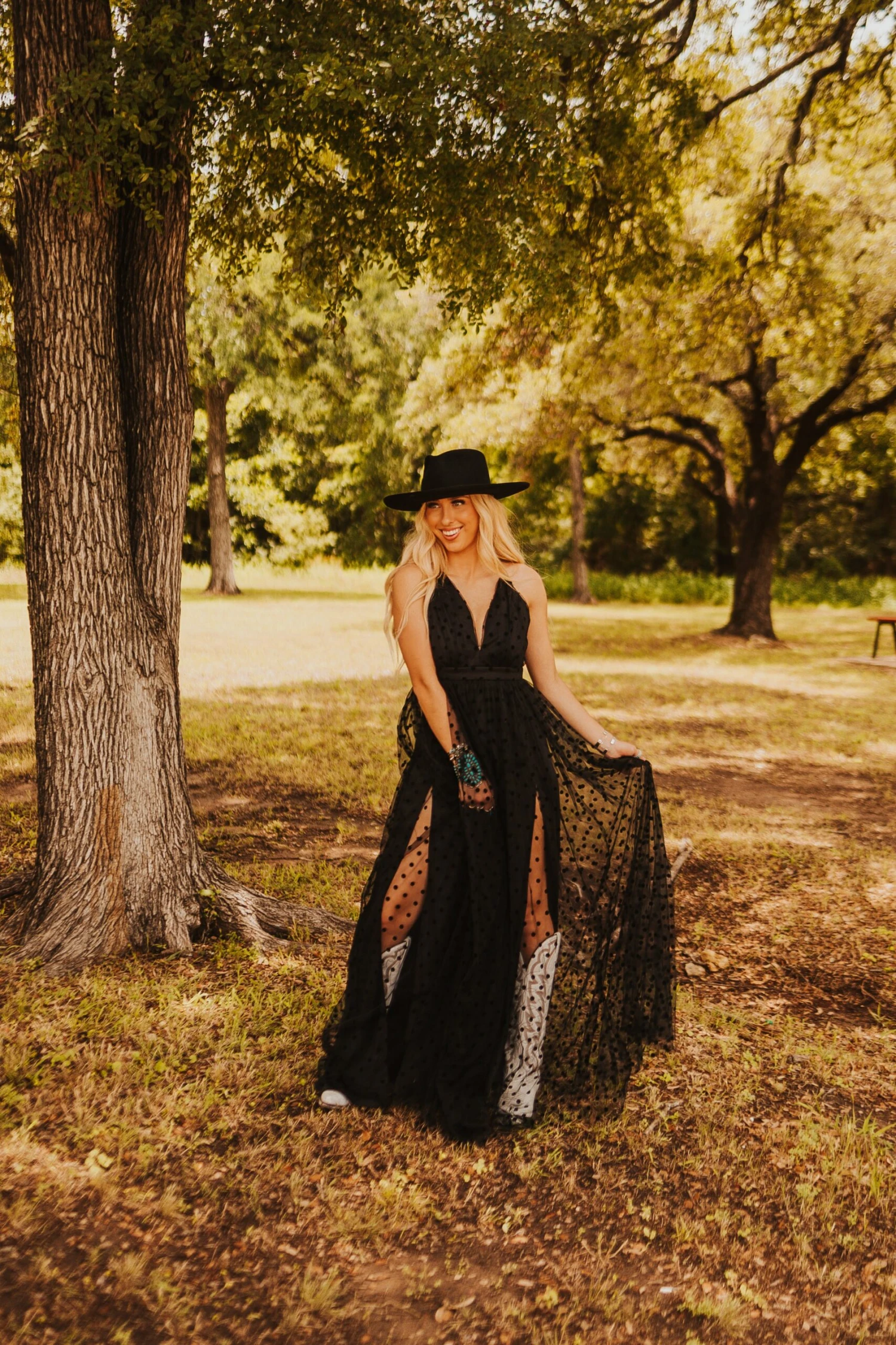 COLLETTA DOT MAXI DRESS 2 COLLETTA DOT MAXI DRESS - Image 2