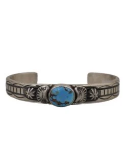 SINGLE TURQUOISE OVAL CUFF