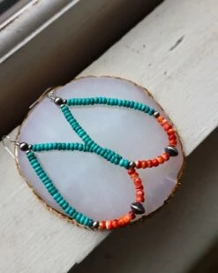 RICHARD SCHMIDT MIX TURQUOISE, SPINY OYSTER AND NAVJO PEARL SAUCER EARRING -Western Cowboy Clothing Store 241 7be97ae7 588b 4987 bc04 c5e309969b13