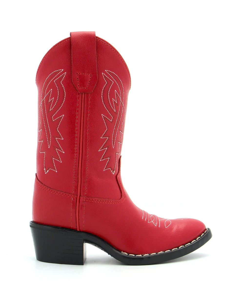 Old West Children's Retro Red Boots 2 Old West Children's Retro Red Boots - Image 2