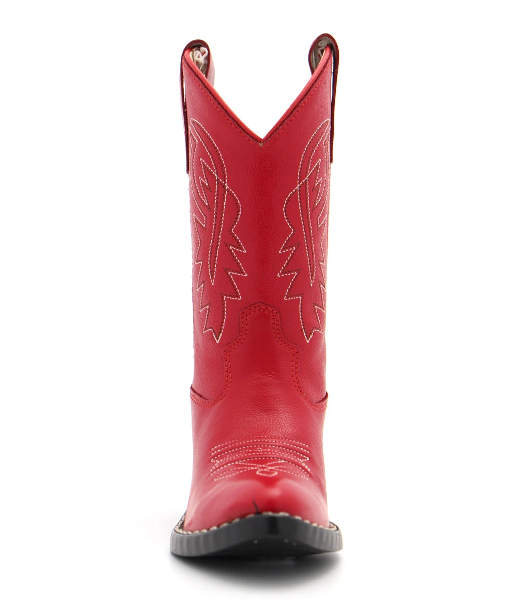 Old West Children's Retro Red Boots 3 Old West Children's Retro Red Boots - Image 3