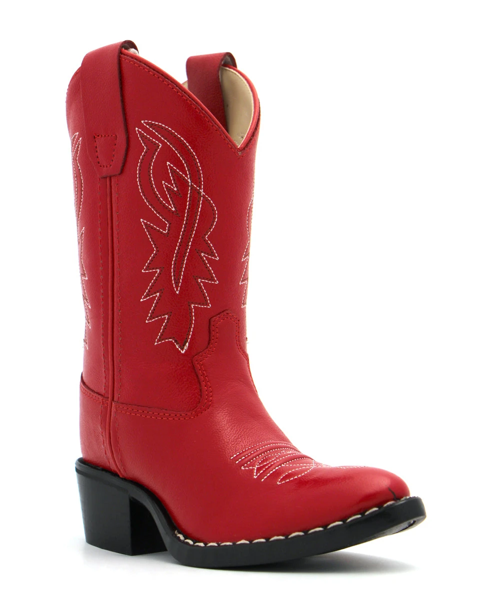 Old West Children's Retro Red Boots 1 Old West Children's Retro Red Boots