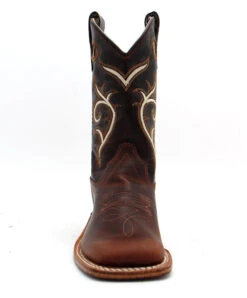 Old West Children's Carona Calf Dark Brown Boot -Western Cowboy Clothing Store 243 bsc1807 front