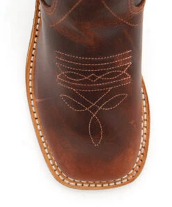 Old West Children's Carona Calf Dark Brown Boot -Western Cowboy Clothing Store 243 bsc1807 toe