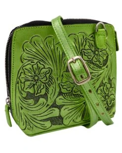 QUE CHULA CATALINA CHICA METALLIC GREEN PURSE -Western Cowboy Clothing Store 252 2122f110 bccc 472b a3b3 3478c17c0d25
