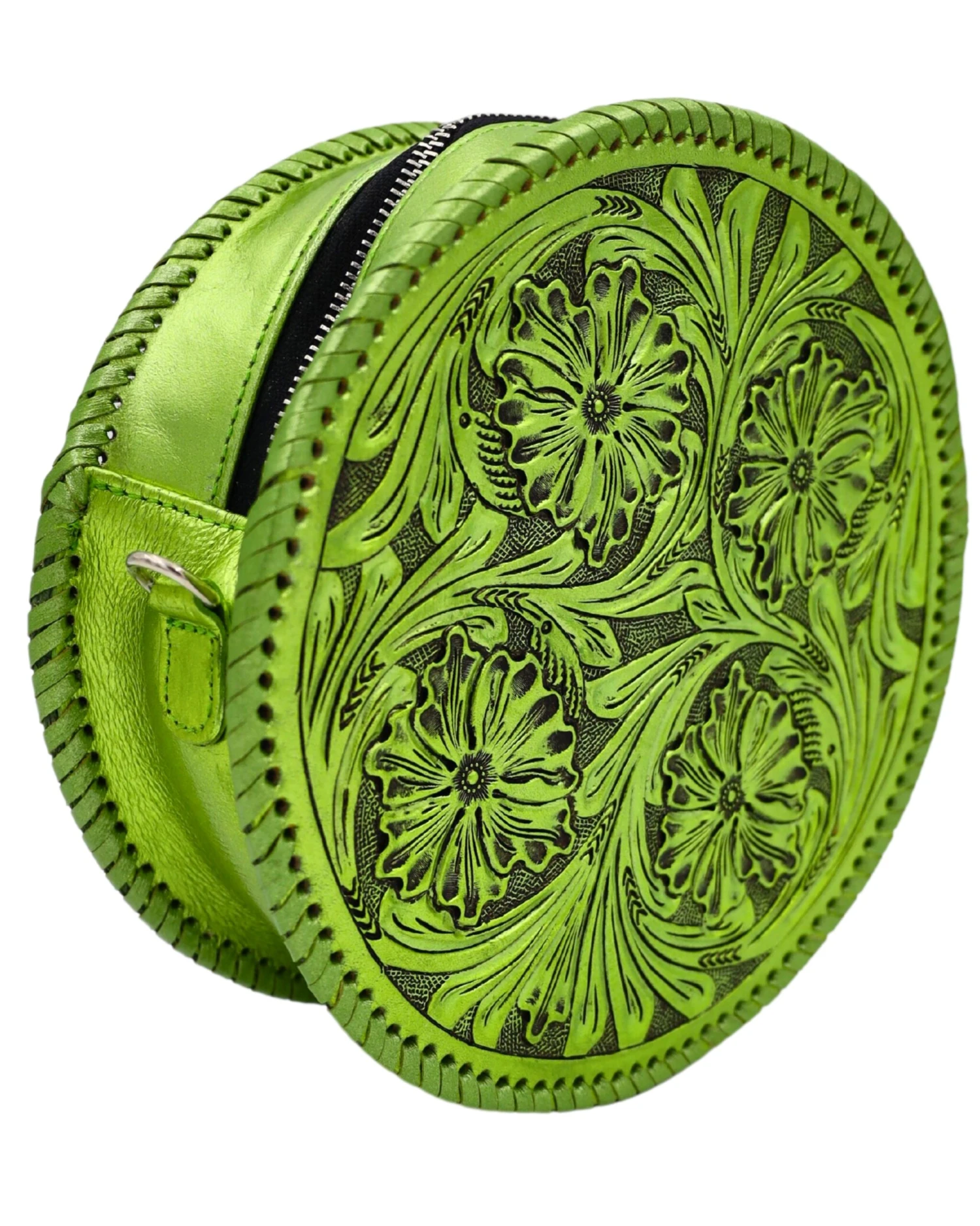 QUE CHULA REDONDO METALLIC GREEN PURSE 4 QUE CHULA REDONDO METALLIC GREEN PURSE - Image 4