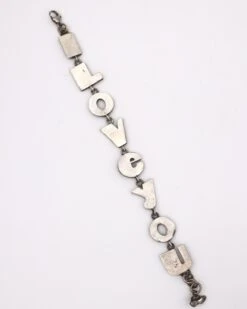 STERLING SILVER LETTERS "I LOVE YOU" BRACELET