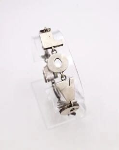 STERLING SILVER LETTERS "I LOVE YOU" BRACELET -Western Cowboy Clothing Store 267