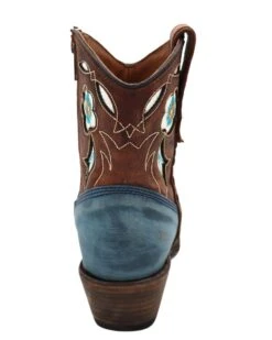 Corral Boots CIRCLE G BY CORRAL WOMEN'S BLUE AND BROWN FLORAL INLAY BOOT -Western Cowboy Clothing Store 279 6c5fc4d7 16cc 4f28 991c 1c3a7932a9fe