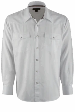 Madison Creek Men's Long Sleeve Western Shirt 7 Madison Creek Men's Long Sleeve Western Shirt -Western Cowboy Clothing Store 301 BISLEYTWILLWHITEMADCRK 1