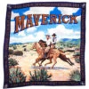 Maverick Cowboy Mural Silk Wild Rag Large