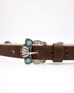 CONCHO WITH TURQUOISE STONES BELT -Western Cowboy Clothing Store 45 6a3d5021 fab7 4be9 9cf3 2579f8f562a7