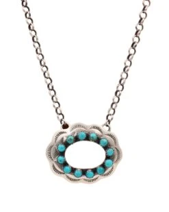 OPEN OVAL TURQUOISE ROUNDS NECKLACE 7 OPEN OVAL TURQUOISE ROUNDS NECKLACE -Western Cowboy Clothing Store 54 35a4a2e6 c4f4 42b3 a725 7370b0b3338f