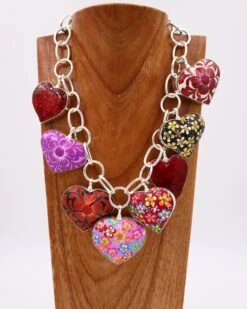 COREEN CORDOVA LAVENDER HEART WITH PURPLE FLOWER PENDANT -Western Cowboy Clothing Store 62 003c1b61 8ff7 498f a50c 0aa050e7d007