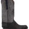 BLACK JACK MEN'S SUEDED CAIMAN BELLY BOOT