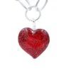 COREEN CORDOVA RED SPARKLE HEART PENDANT