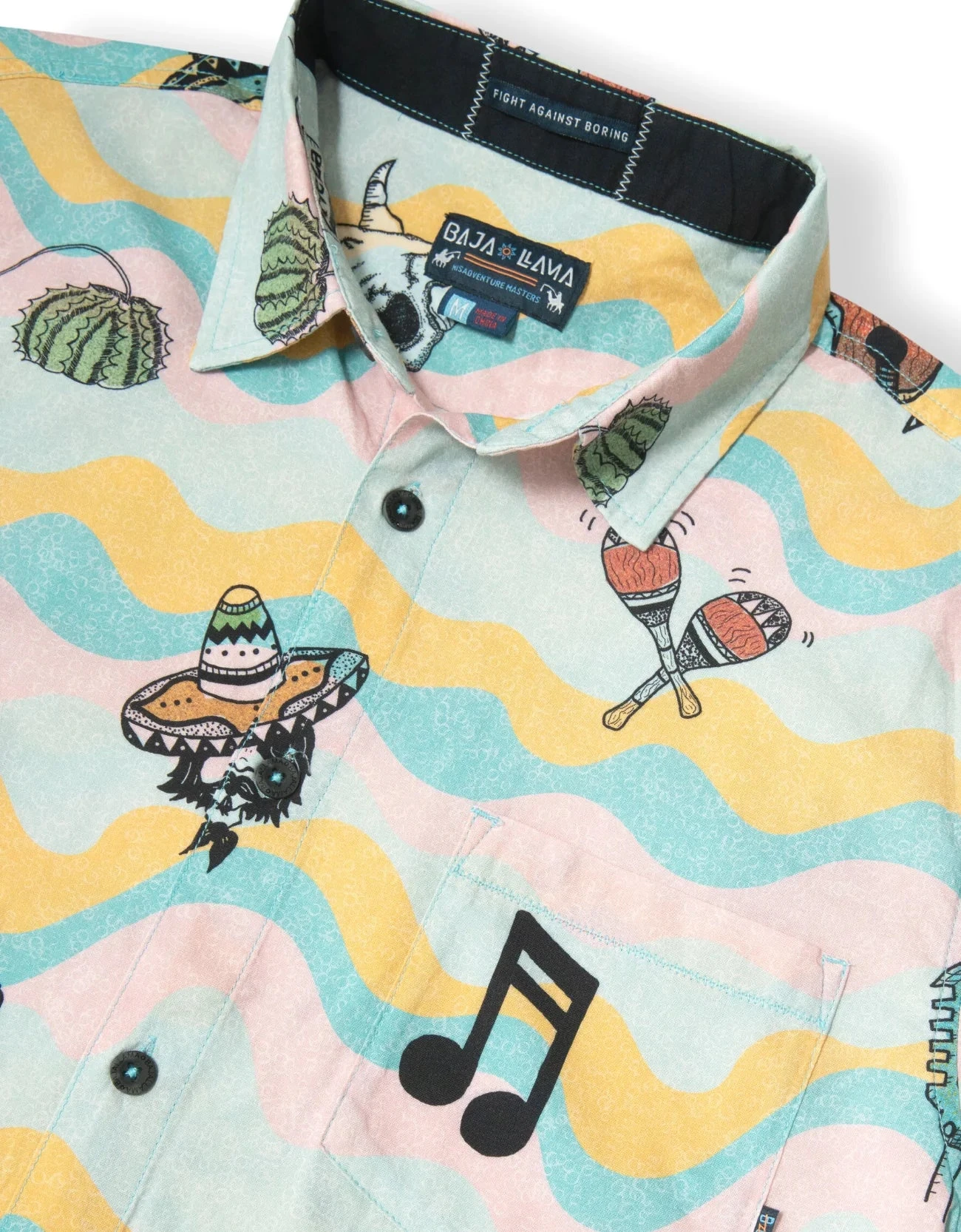 BAJA LLAMA AY CARAMBA BUTTON UP SHIRT 3 BAJA LLAMA AY CARAMBA BUTTON UP SHIRT - Image 3