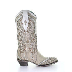 Corral Boots CORRAL WOMEN'S EMBROIDERED STUDDED CRYSTAL BOOT