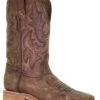 Corral Boots CORRAL MEN'S EMBROIDED WIDE SQUARE TOE BROWN BOOT