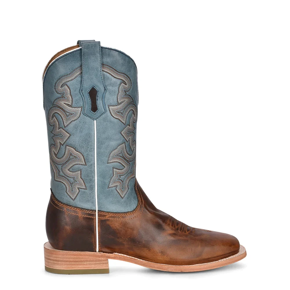 Corral Boots CORRAL MEN'S HONEY AND BLUE BOOT 1 Corral Boots CORRAL MEN'S HONEY AND BLUE BOOT