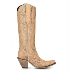 Corral Boots CORRAL WOMEN'S FULL PYTHON TALL TOP BOOT -Western Cowboy Clothing Store A4295 boot 01