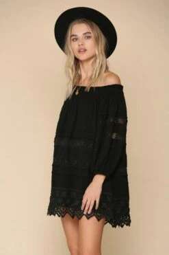 BY TOGETHER MINI OFF SHOULDER DRESS -Western Cowboy Clothing Store BYT L3816 0040 big 6b8eeb33 f356 4fb6 bb1c 6e997fd23f25