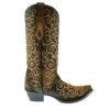 Corral Boots CORRAL WOMEN'S CHOCOLATE LAMB OVERLAY AND EMBROIDERY BOOT