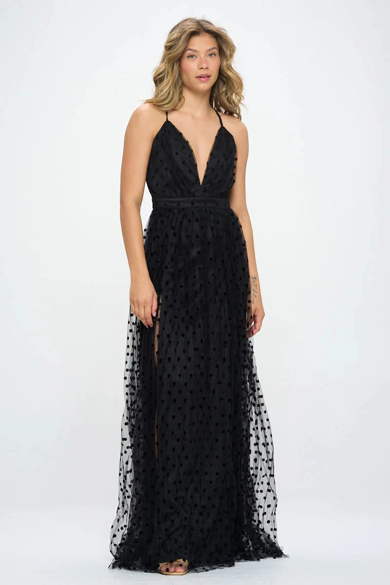 COLLETTA DOT MAXI DRESS 1 COLLETTA DOT MAXI DRESS