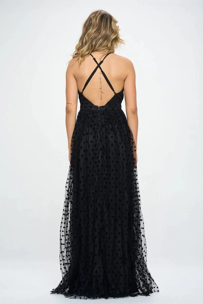 COLLETTA DOT MAXI DRESS 3 COLLETTA DOT MAXI DRESS - Image 3