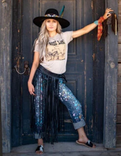 AGAVE SKY COWHIDE SLIDE SANDAL- CHOCOLATE -Western Cowboy Clothing Store Chelseasandal 79745