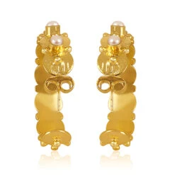 CHRISTINA GREENE HONEYSUCKLE PEARL EARRING -Western Cowboy Clothing Store Christina Greene Honeysuckle Hoop Earrings Pearl EPR001 4 600x 674c7776 ea1e 4f9a a75a 1101961a1f33