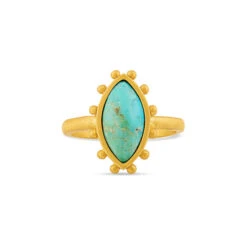 CHRISTINA GREENE TURQUOISE NORTH STAR RING