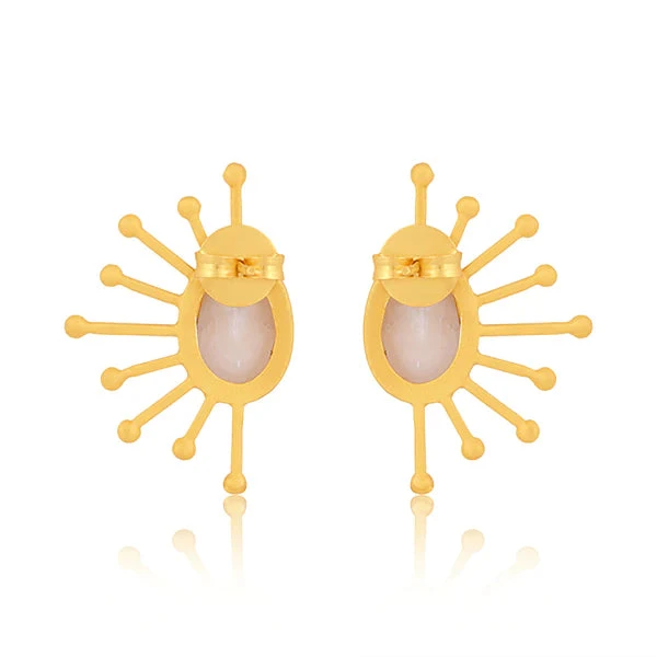 CHRISTINA GREENE RAY OF SUNSHINE PEARL EARRING 4 CHRISTINA GREENE RAY OF SUNSHINE PEARL EARRING - Image 4