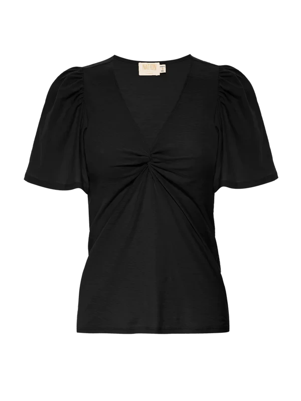 NATION DUSTY TWISTED FLUTTER SLEEVE TOP 2 NATION DUSTY TWISTED FLUTTER SLEEVE TOP - Image 2