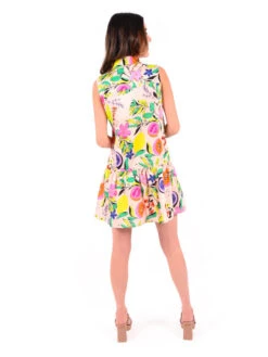 EMILY MCCARTHY DAISY FLORAL DRESS -Western Cowboy Clothing Store EMCSU23 D1 DaisyDress FloralCitrus Back1